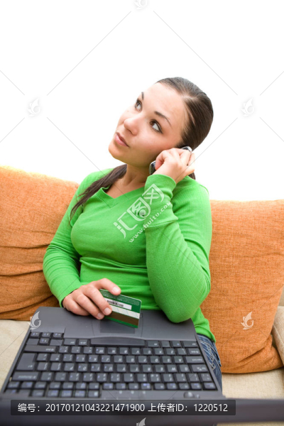女人的筆記本電腦