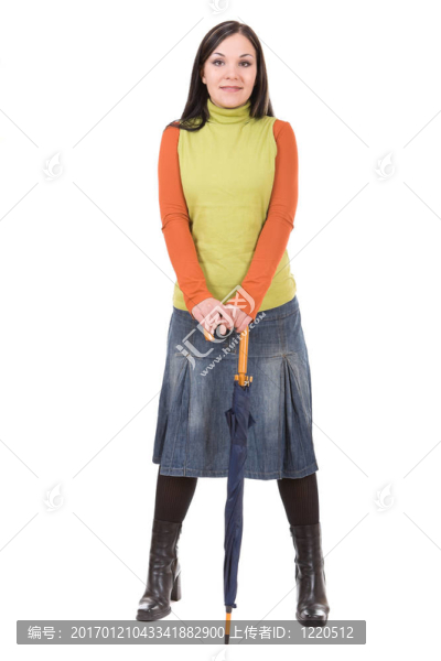 打著雨傘的女人