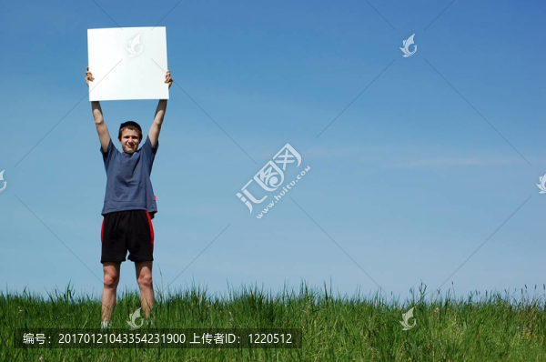 男孩的旗幟