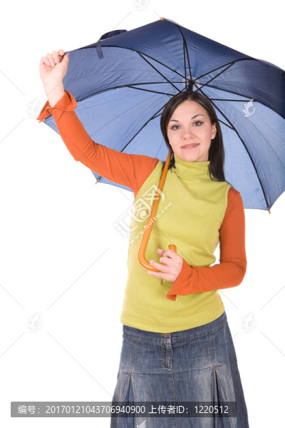 打著雨傘的女人