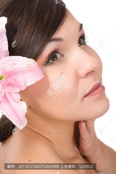女人與花