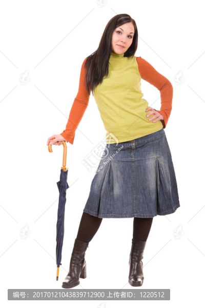 打著雨傘的女人
