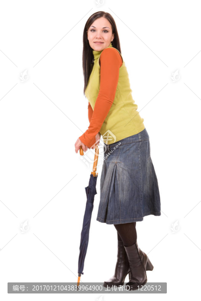 打著雨傘的女人