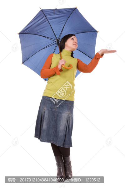 打著雨傘的女人