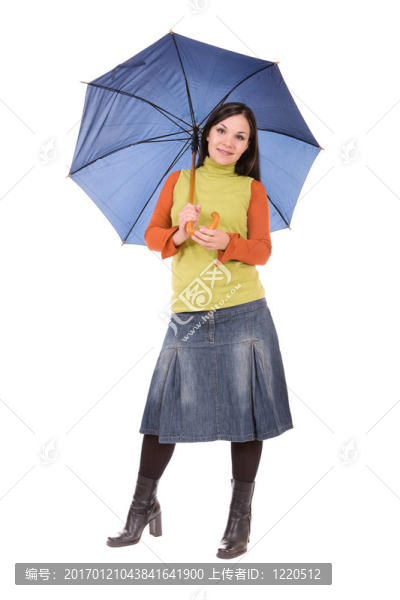 打著雨傘的女人