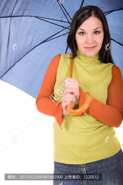 打著雨傘的女人