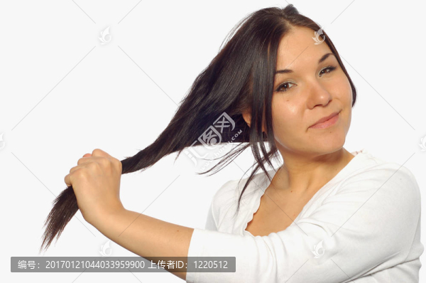 漂亮的黑發(fā)女人