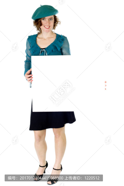 法國女人的廣告牌