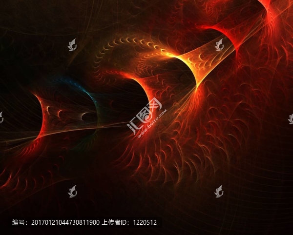 復(fù)雜的紅色抽象