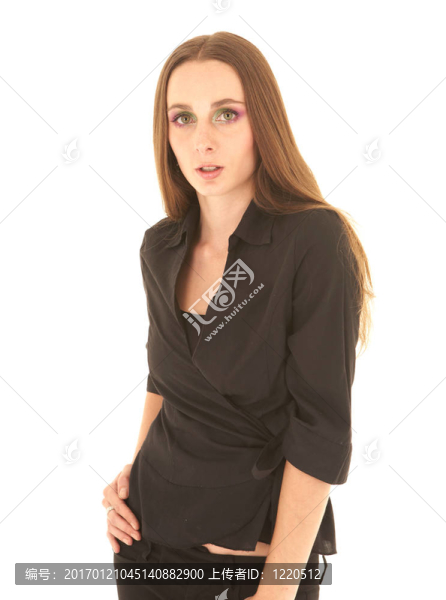 性感的黑色businesswom