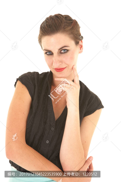 性感的黑色businesswom