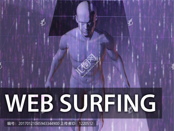 網(wǎng)上沖浪的插圖
