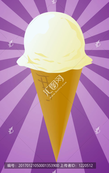 冰淇淋錐插圖