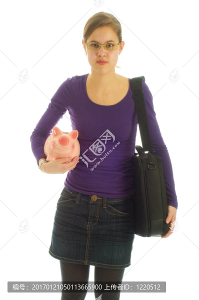 年輕商業(yè)女人省錢