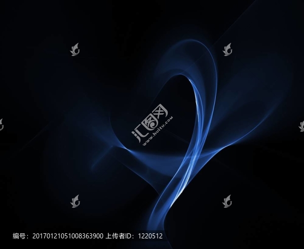 彎曲的藍(lán)色抽象