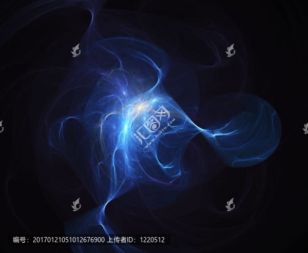 熾熱的藍(lán)色抽象