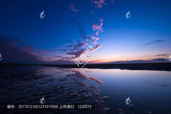 海灘上的日落
