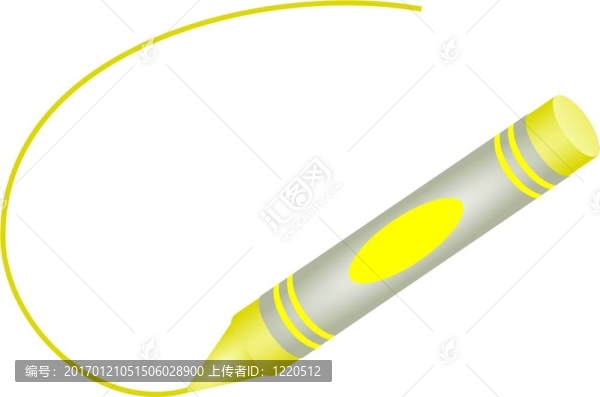 黃色的蠟筆