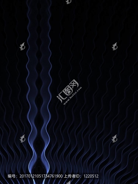 分形摘要背景：碧波蕩漾