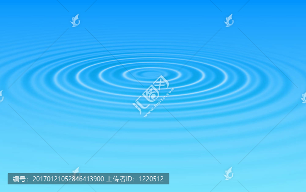 漣漪的水波