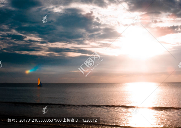 丹容亞路海灘日落