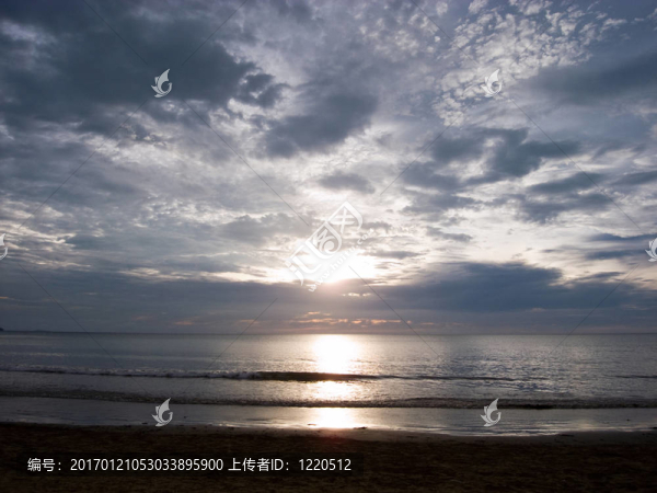 丹容亞路海灘日落