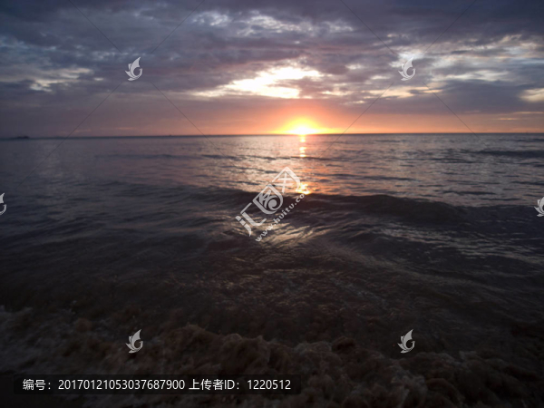 丹容亞路海灘日落
