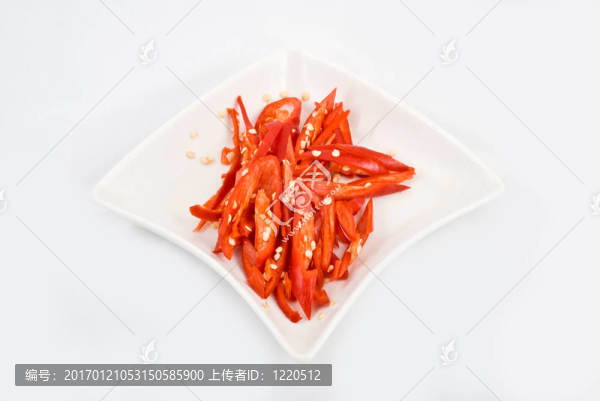 切好的辣椒