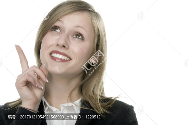 年輕漂亮的女人直接指著你