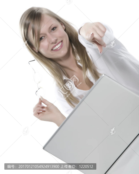 年輕的businesswoma