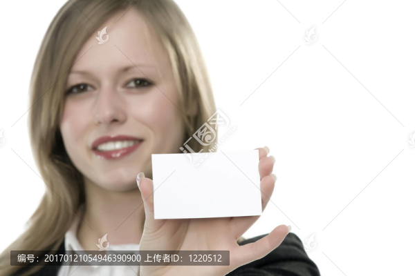 帶有文字卡片的女孩