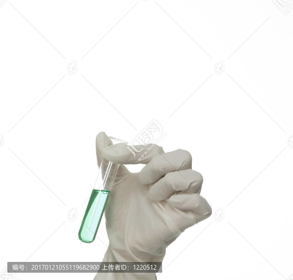 在試管實驗的年輕女人