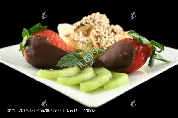 巧克力香蕉和草莓3