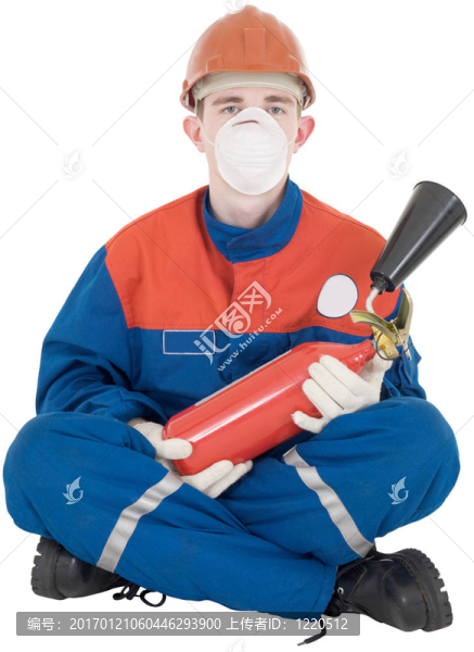 人在overllas和滅火器