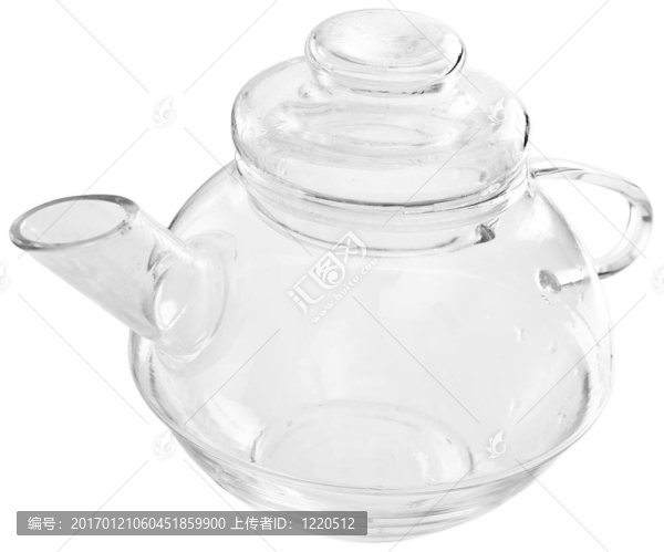 帶有蓋子的玻璃茶壺