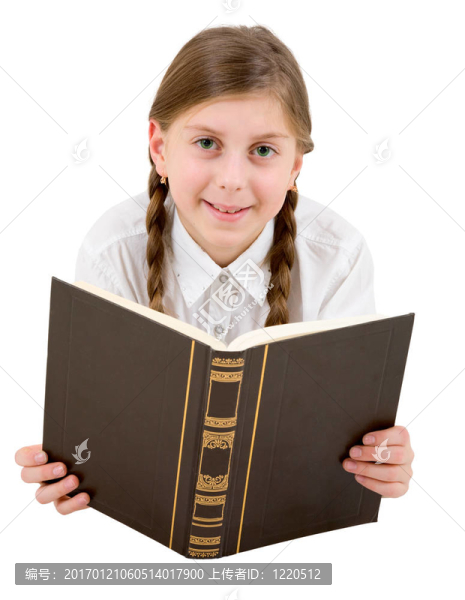 女孩和書