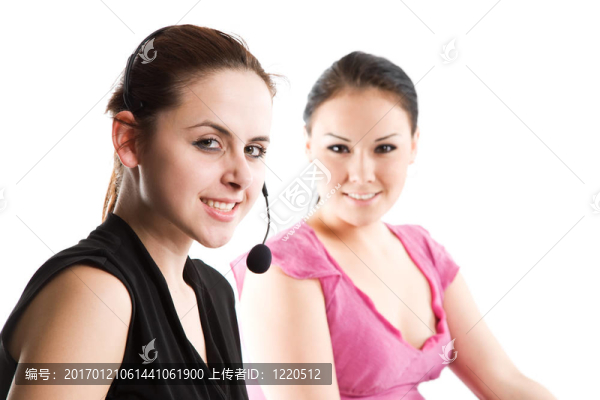 兩個工作的女企業(yè)家