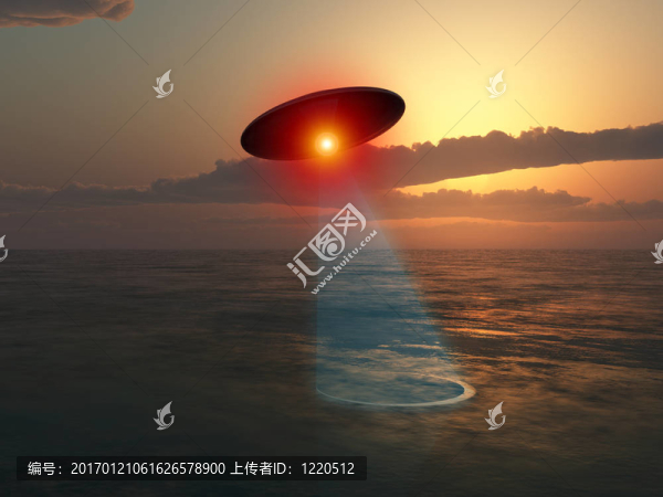不明飛行物在水