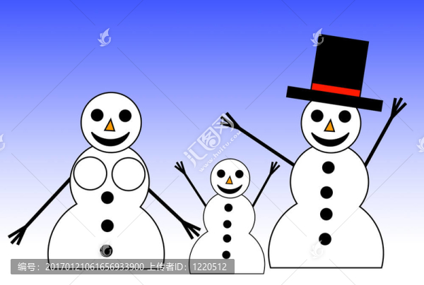 說明雪人家族