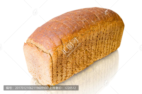 食品。一條面包
