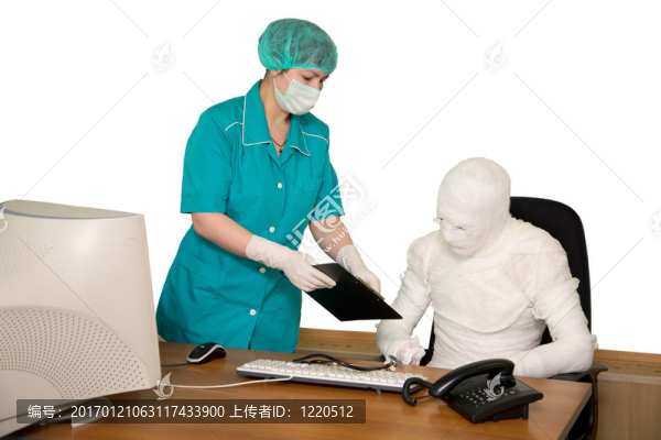 商人和護(hù)士包扎