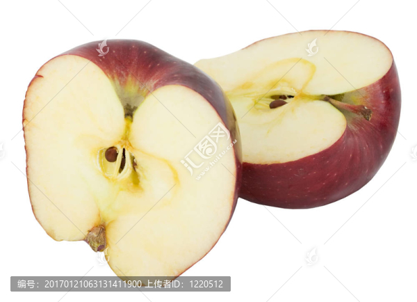 蘋(píng)果上的一個(gè)白色的