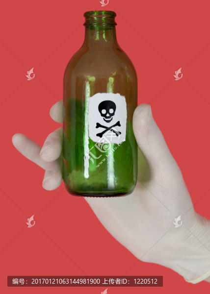骷髏頭綠瓶