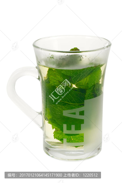 新鮮的薄荷錫蘭茶