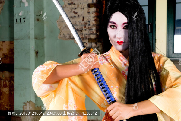 Geisha在和服