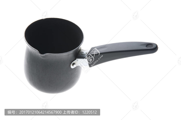 白色背景上的咖啡壺