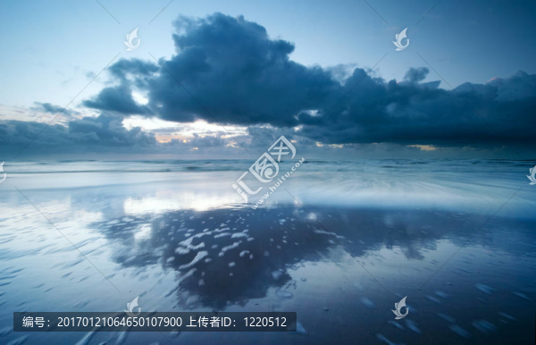 海灘上的日落