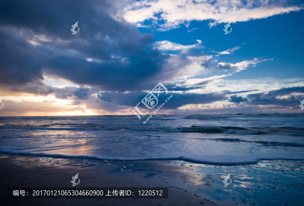 在海灘的夜晚