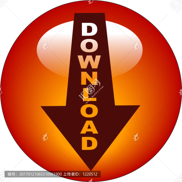 紅色下載按鈕或圖標(biāo)