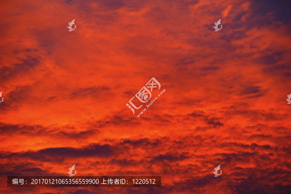 橙色的天空